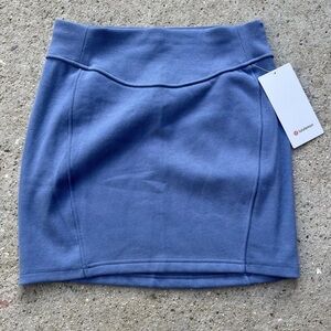NEW Lululemon Scuba HR Short Skirt Slate Blue M Preppy Tennis Pickleball